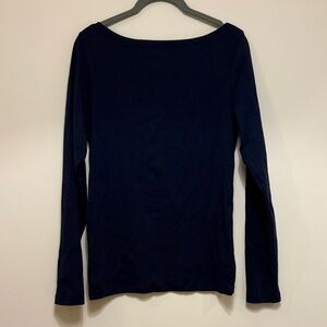 NWT Gap Navy Boat Neck Top